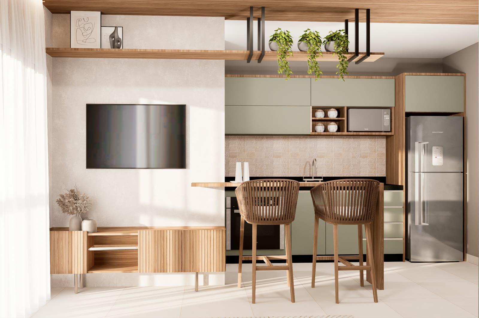 Loft decorado — Residencial Tommasino, Silop, Ubatuba/SP