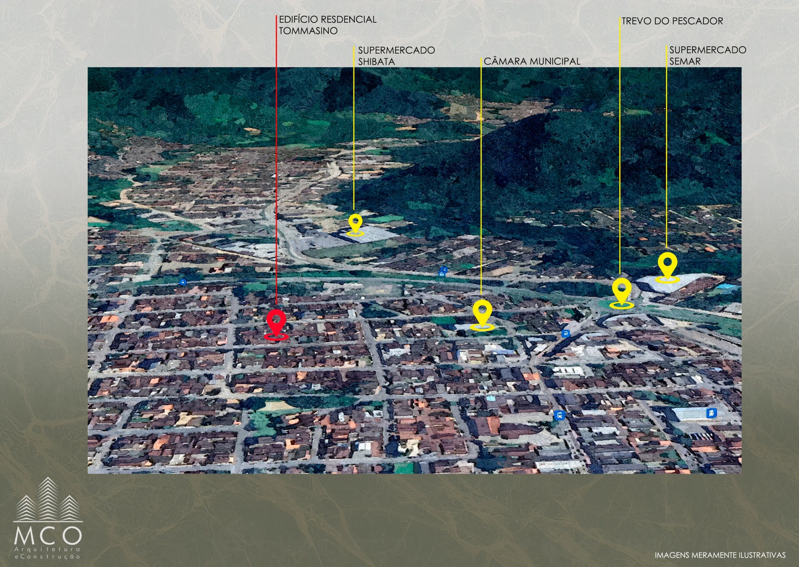 Mapa de localização do Residencial Tommasino, Silop, Ubatuba/SP